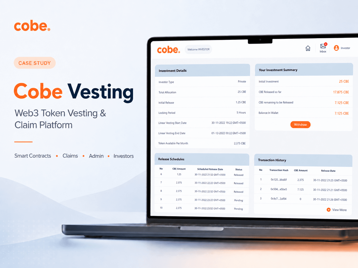 Cobe Vesting project preview